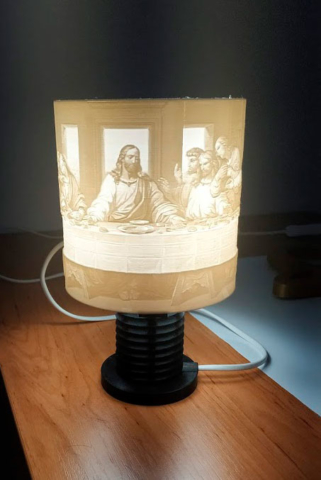 3D lampa z fotiek