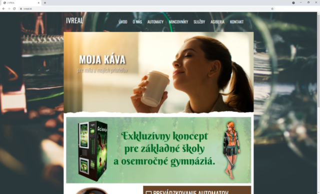 Vytvorenie web stránky ivreal.sk